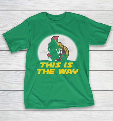 Ottawa Senators NHL Ice Hockey Star Wars Yoda And Mandalorian This Is The Way T-Shirt 5