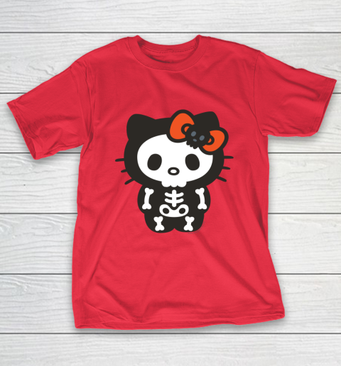 Hello Kitty Skeleton Halloween T-Shirt 7