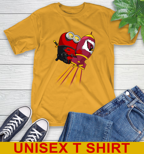 NFL Football Arizona Cardinals Deadpool Minion Marvel Shirt T-Shirt 2