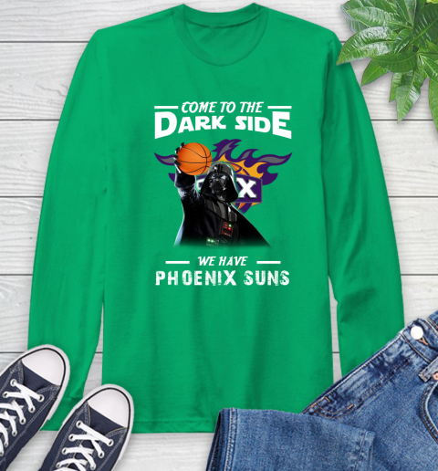 NBA Come To The Dark Side We Have Phoenix Suns Star Wars Darth Vader Basketball Long Sleeve T-Shirt 8