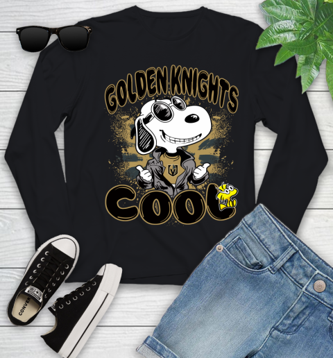 NHL Hockey Vegas Golden Knights Cool Snoopy Shirt Youth Long Sleeve