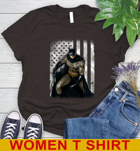 San Antonio Spurs NBA Basketball Batman DC American Flag Shirt Women's T-Shirt 9