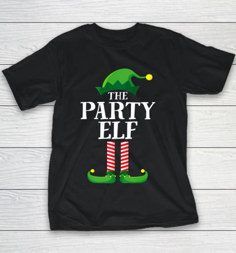Party Elf Matching Family Group Christmas Party Pajama Youth T-Shirt