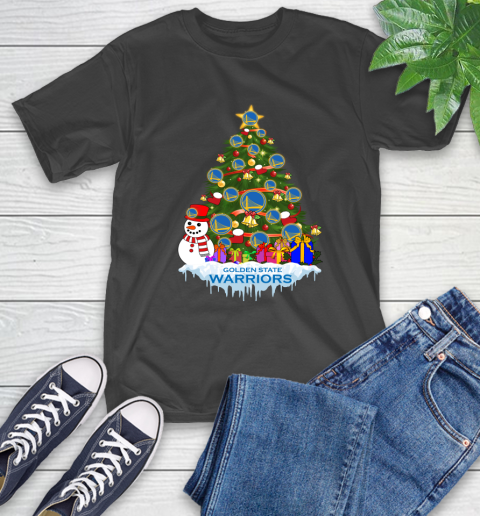 Golden State Warriors Merry Christmas NBA Basketball Sports T-Shirt 2