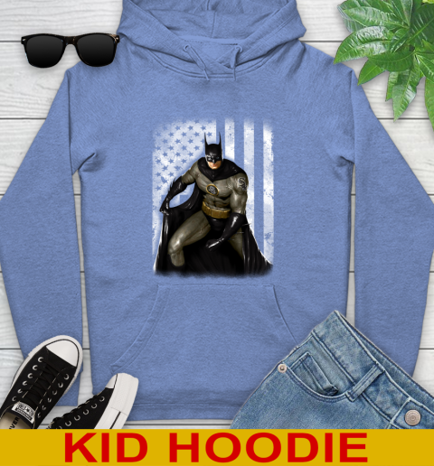Chicago White Sox MLB Baseball Batman DC American Flag Shirt Youth Hoodie - Image 13