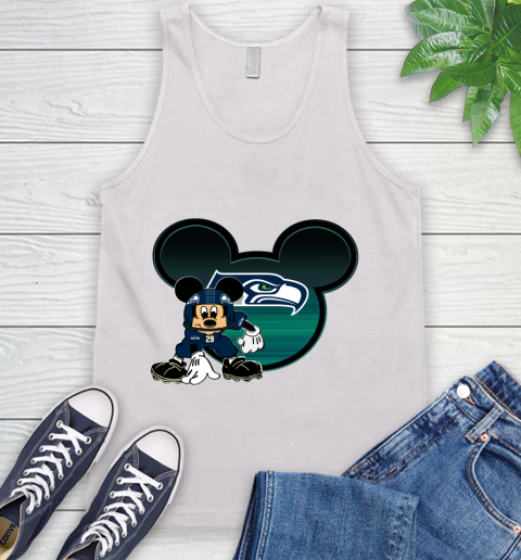 NFL Seattle Seahawks Mickey Mouse Disney Football T Shirt Tank Top
