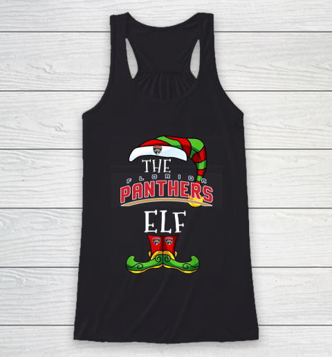 Florida Panthers Christmas ELF Funny NHL Racerback Tank