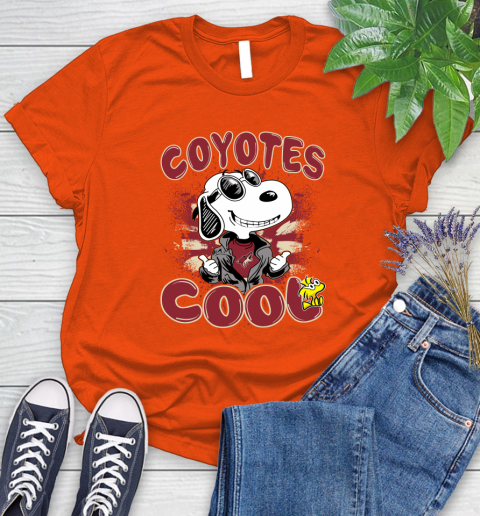 NHL Hockey Arizona Coyotes Cool Snoopy Shirt Women's T-Shirt 3
