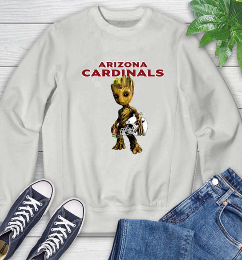 Arizona Cardinals NFL Football Groot Marvel Guardians Of The Galaxy Sweatshirt 5