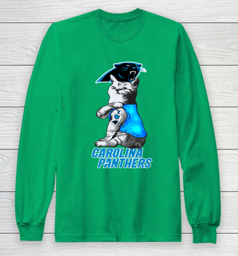NFL Football My Cat Loves Carolina Panthers Long Sleeve T-Shirt 4