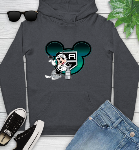 NHL Los Angeles Kings Stanley Cup Mickey Mouse Disney Hockey T Shirt Youth Hoodie 8