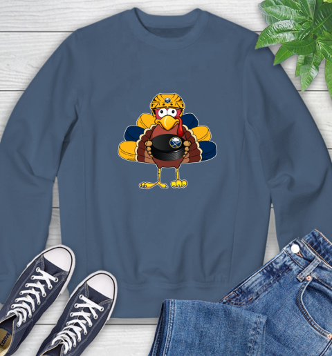 Buffalo Sabres Turkey Thanksgiving Day Sweatshirt 7