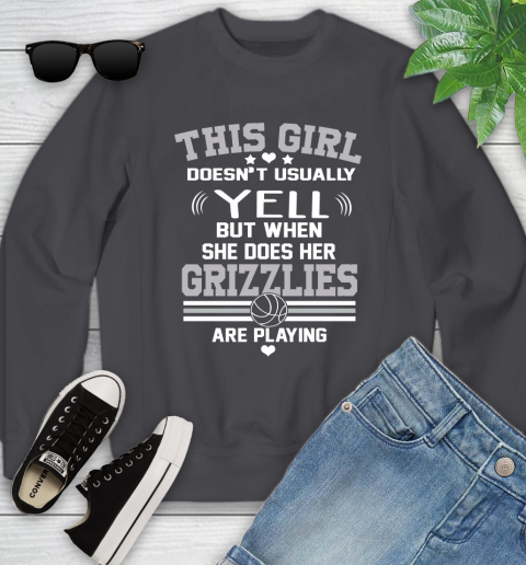 Memphis Grizzlies NBA Basketball I Yell When My Team Is Playing Youth Sweatshirt 5