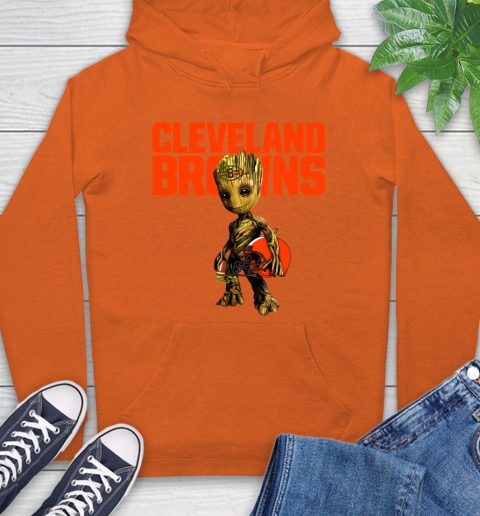 Cleveland Browns NFL Football Groot Marvel Guardians Of The Galaxy Hoodie 5