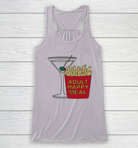 Adult Happy Meal Martini And Fries Racerback Tank 2