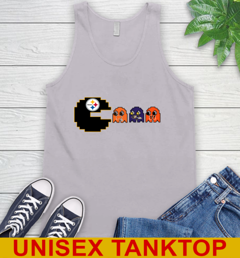 Pittsburgh Steelers NFL Football Pac Man Champion Tank Top 4