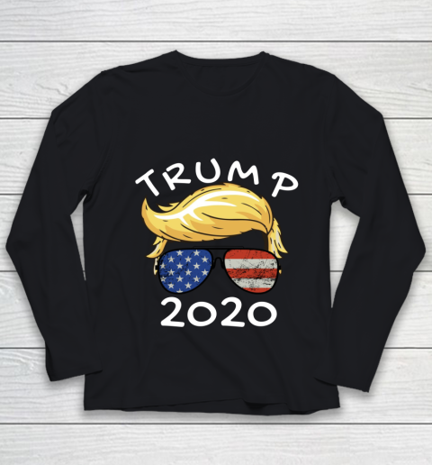 Trump 2020 Awesome Retro American Style Trump 2020 Gift Youth Long Sleeve