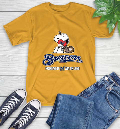 MLB The Peanuts Movie Snoopy Forever Win Or Lose Baseball Milwaukee Brewers 3