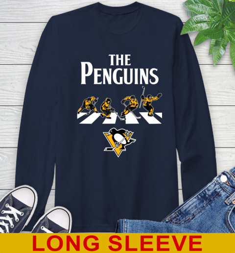 NHL Hockey Pittsburgh Penguins The Beatles Rock Band Shirt Long Sleeve T-Shirt 3