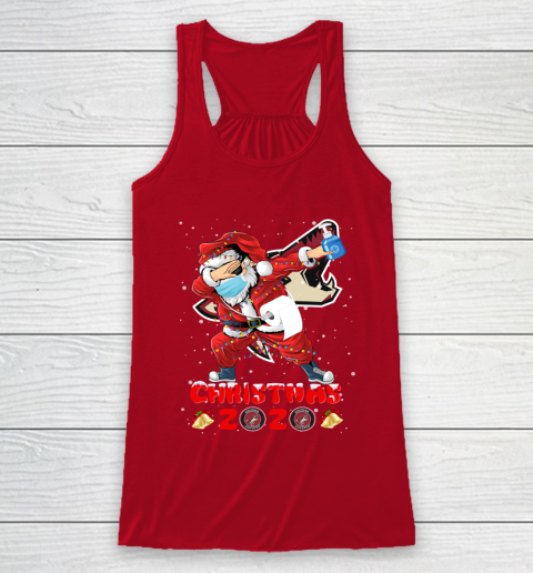 Arizona Coyotes Funny Santa Claus Dabbing Christmas 2020 NHL Racerback Tank 4