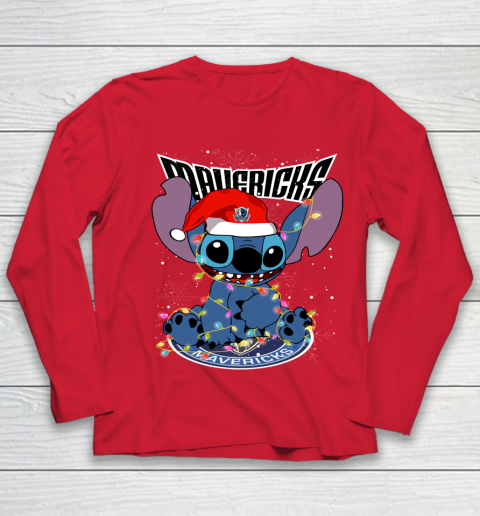 Dallas Mavericks NBA noel stitch Basketball Christmas Youth Long Sleeve 7