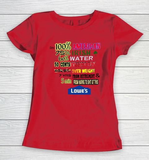 I'm 100 American 70 Irish Women's T-Shirt 7