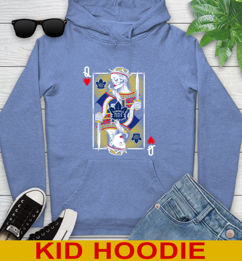 NHL Hockey Toronto Maple Leafs The Queen Of Hearts Card Shirt Youth Hoodie 12