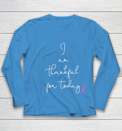 Womens Fighting Breast Cancer Product Gift Battling Through Chemo Youth Long Sleeve 5