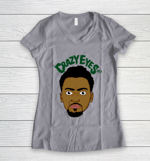 Bobby Portis Jr Crazy Eyes Women's V-Neck T-Shirt 2