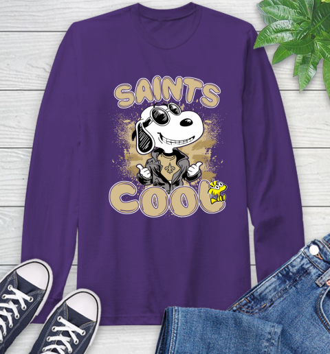 NFL Football New Orleans Saints Cool Snoopy Shirt Long Sleeve T-Shirt 5