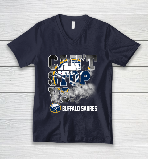 NHL Buffalo Sabres Hockey Can't Stop Vs V-Neck T-Shirt 2