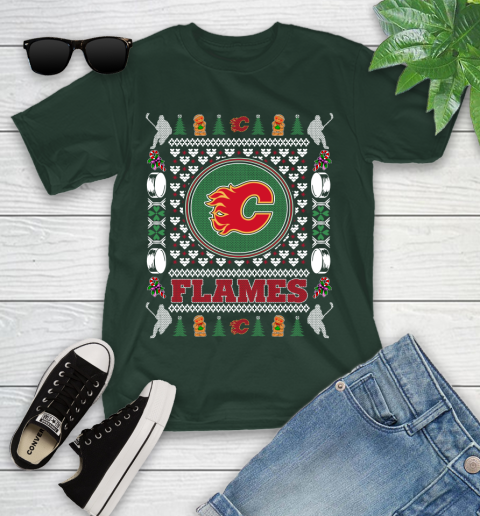 Calgary Flames Merry Christmas NHL Hockey Loyal Fan Ugly Shirt 104