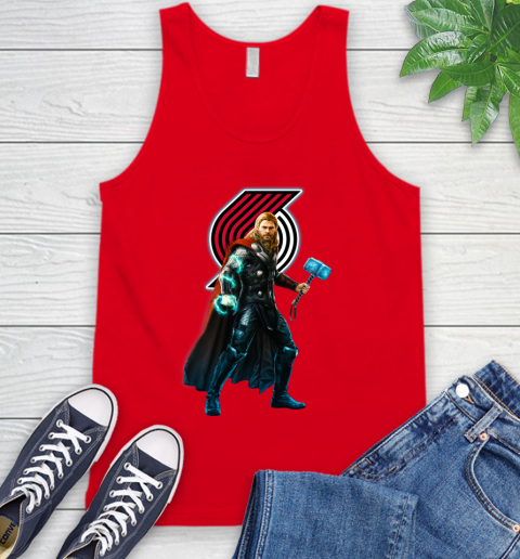 NBA Thor Avengers Endgame Basketball Portland Trail Blazers Tank Top 7 NBA Thor Avengers Endgame Basketball Portland Trail Blazers Tank Top - Image 7
