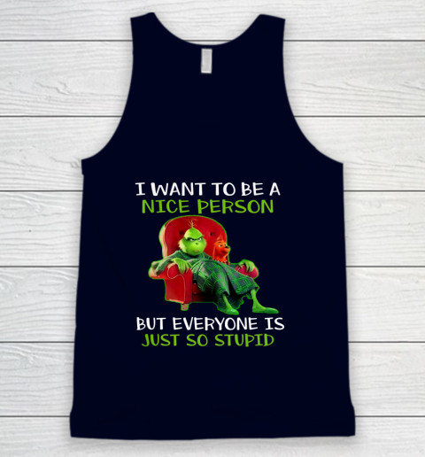 Tee Christmas Grinch Xmas funny quotes Tank Top 2