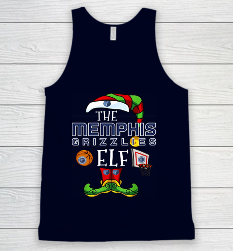 Memphis Grizzlies Christmas ELF Funny NBA Tank Top 2