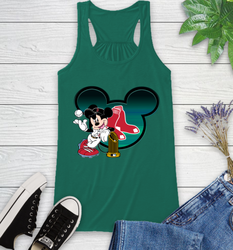 MLB Boston Red Sox The Commissioner's Trophy Mickey Mouse Disney Racerback Tank 7
