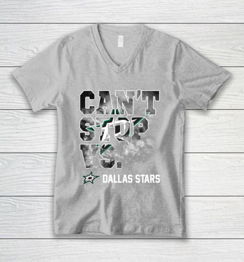 NHL Dallas Stars Hockey Can't Stop Vs V-Neck T-Shirt 3