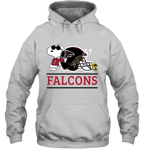 The Atlanta Falcons Joe Cool And Woodstock Snoopy Mashup Hoodie