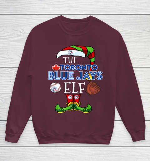 Toronto Blue Jays Christmas ELF Funny MLB Youth Sweatshirt 4