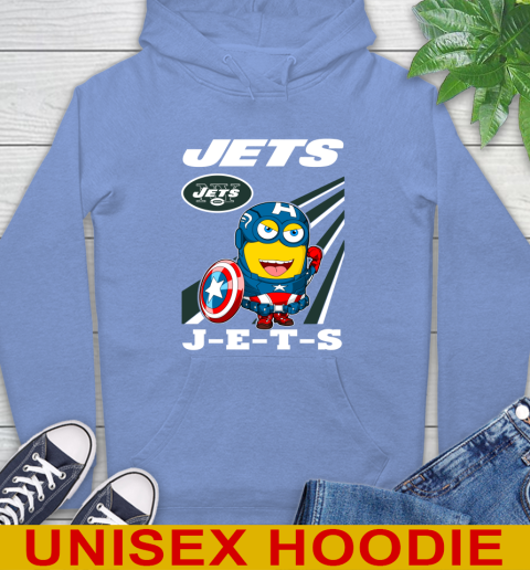 NFL Football New York Jets Captain America Marvel Avengers Minion Shirt Hoodie 11