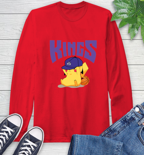 NBA Pikachu Basketball Sports Sacramento Kings Long Sleeve T-Shirt 10