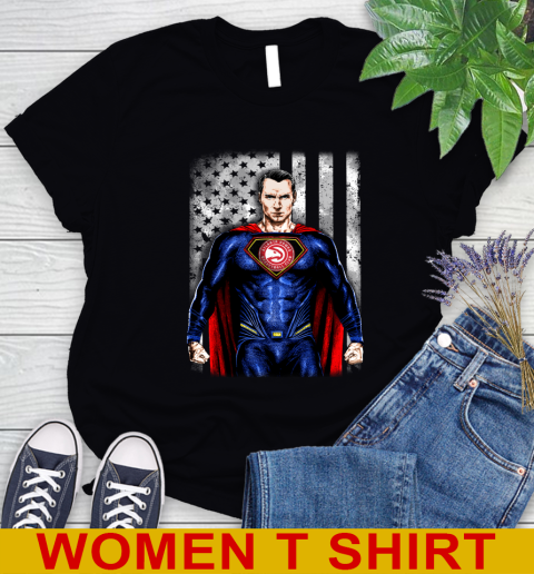 NBA Basketball Atlanta Hawks Superman DC Shirt Women's T-Shirt