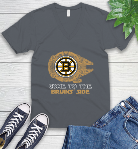 NHL Come To The Boston Bruins Wars Hockey Sports V-Neck T-Shirt 4
