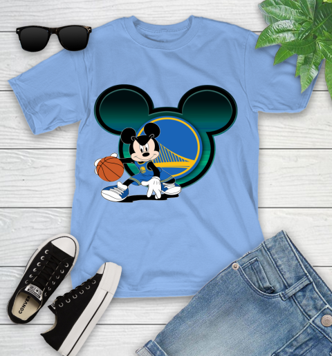 NBA Golden State Warriors Mickey Mouse Disney Basketball Youth T