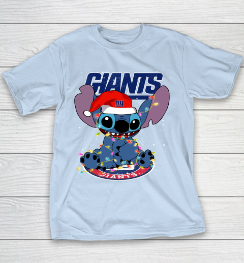 New York Giants NFL Football noel stitch Christmas Youth T-Shirt 4