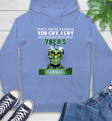 NBA Talk Shit About Philadelphia 76ers I Kill You Achmed The Dead Terrorist Jeffrey Dunham Basketball Hoodie 11