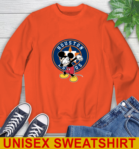 Houston Astros MLB Baseball Dabbing Mickey Disney Sports Sweatshirt 4