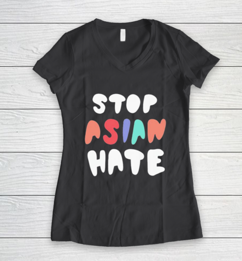 Damian Lillard Stop Asian Hate Women's V-Neck T-Shirt 6