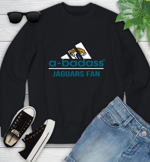 Jacksonville Jaguars NFL Football A Badass Adidas Adoring Fan Sports Youth Sweatshirt