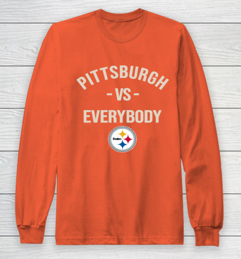 Pittsburgh Steelers Vs Everybody Long Sleeve T-Shirt 3